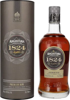 Image de Angostura 1824 Premium Caribbean Rum 40% Vol. 0,7l en boîte cadeau