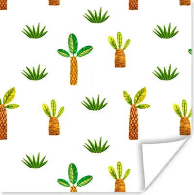 Produktbild von MuchoWow® Poster Dschungel - Bäume - Design 75x75 cm - Wand Dekoration