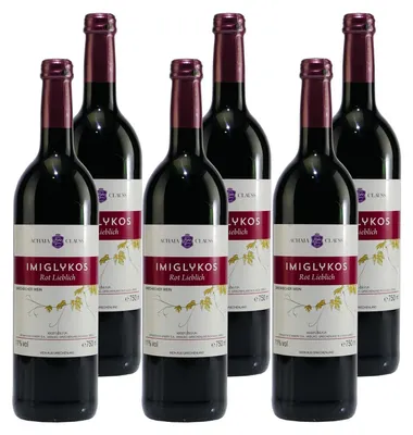 Produktbild von Achaia Clauss Imiglykos Rotwein -lieblich- (6 x 0,75L)