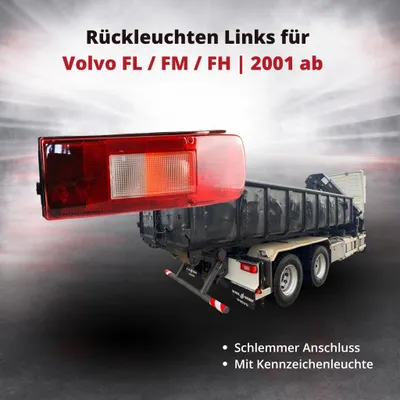 Obrázok produktu pre Zadné svetlo Zadné svetlo ľavé pre Volvo FL / FM / FH | od roku 2001 | Pripojenie Schlemmer | OEM 20507627