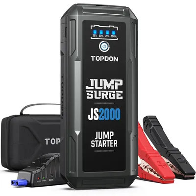 Image de TOPDON JS2000Pro : Batterie de démarrage externe pour voitures, compatible avec les moteurs essence de 8 litres et les moteurs diesel de 6 litres