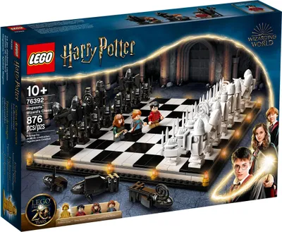 Obrázek produktu pro LEGO 76392 Harry Potter Kouzelník z Bradavic - šachová stolní hra, šachy, hračky, fanouškovská výbava