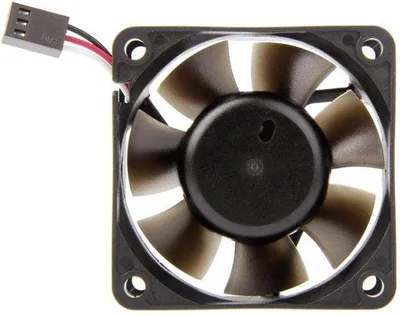 Image de Ventilateur silencieux de 60 mm, noir, insonorisé.