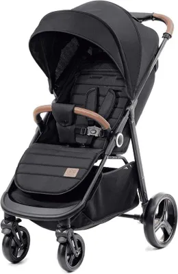 Productafbeelding van Kinderbuggy - Lichtgewicht Kinderwagen - Stadswandelingen - Met één hand inklapbaar - Tot 22 kg - Zwart