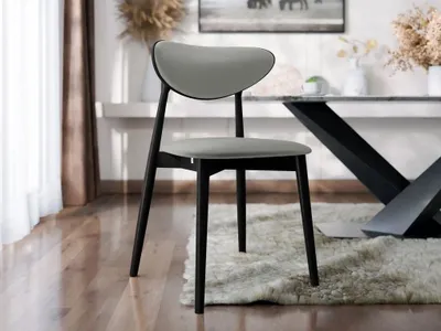 Obrázok produktu pre Čalúnená stolička do jedálne CIBOLO 400 - čierna / šedá