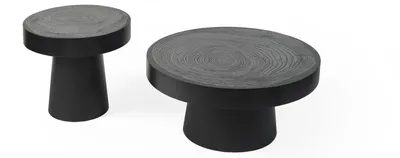 Produktbild von Couchtisch Runder Set 2 tlg. Beistelltisch Schlafzimmer Tische Design