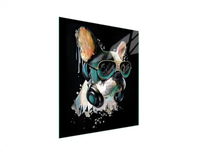 Produktbild von Glasschneidebrett 45x52 Hund