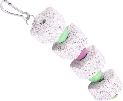 Produktbild von Vogel-Nagestein, hängender Mineral-Kaustein für Papageien, Hamster & Chinchillas, Käfigspielzeug