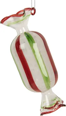 Zdjęcie produktu dla Zawieszka świąteczna Clayre & Eef Ø 5x13 cm białe szkło