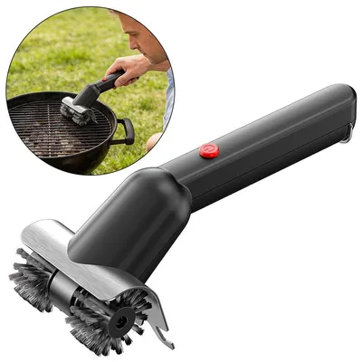 Produktbild von Elektrische Grillbürste Akku, kabellos, Edelstahl, 2 Stufen, starke Reinigung, für Grill, BBQ & Küche, wiederaufladbar, IPX4