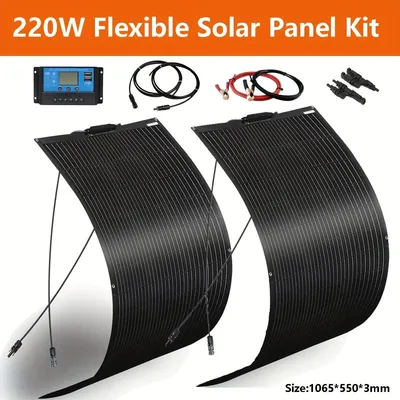 Produktbild von Flexibles Solarmodul-Set – Flexible Solarzellen – Leichte Solarzellen – Solarenergiesystem