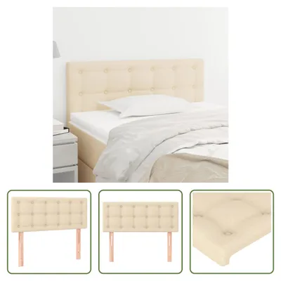 Produktbild von The Living Store Kopfteil Creme 90x5x78/88 cm Stoff