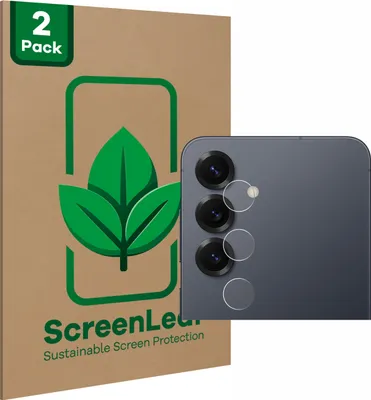 Produktbild von 2x ScreenLeaf Schutzfolie für Samsung Galaxy S25 (NUR Kameraschutz) nachhaltiger Displayschutz Display Schutz Folie Klar Transparent