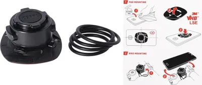 Produktbild von Zéfal Universal Smartphone Adapter - Bike kit inkl. Lenkerhalterung, schwarz (1 Set)