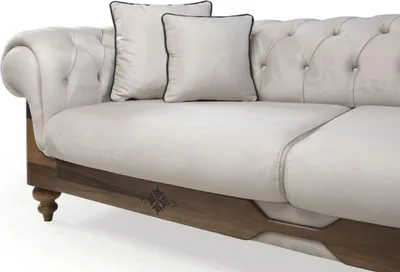 Image de Ensemble Canapé 3 Places + Fauteuil Chesterfield Designer Möbel