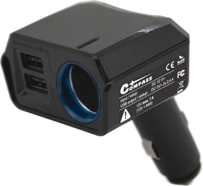 Produktbild von Kompass Adapter solide 12V + 2x USB 2400mA AUSWÄHLEN