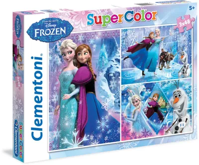 Image de Clementoni 25204.6 - Puzzle La Reine des Glaces, 3 x 48 pièces