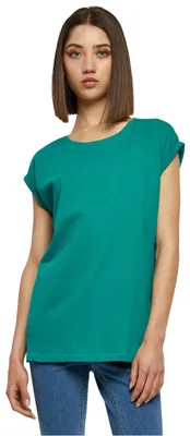 Image de Urban Classics, t-shirt pour femmes, modèle "Extended Shoulder Tee", t-shirt à encolure plongeante