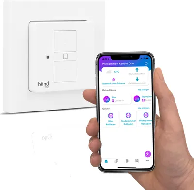 Produktbild von Wlan Rolladenschalter | blind One | Smarthome Zeitschaltuhr  (Alexa / Google) Rolladenzeitschaltuhr Rolladenuhr Rolladen Rollladen Schalter