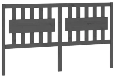 Obrázok produktu pre vidaXL Čelo postele sivé 165,5x4x100 cm Masívne borovicové drevo