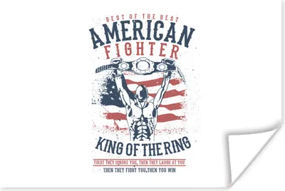 Produktbild von MuchoWow® Poster Mancave - Boxen - Amerika - Altmodisch 180x120 cm - Fotoplakat