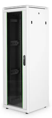 Produktbild von 483-mm-Netzwerkschrank, 36HE (hellgrau, 36 Höheneinheiten)