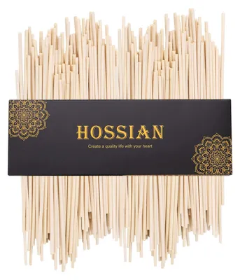 100 Diffuserstäbchen aus Holz – 25,4 cm x 3 mm – natürlich