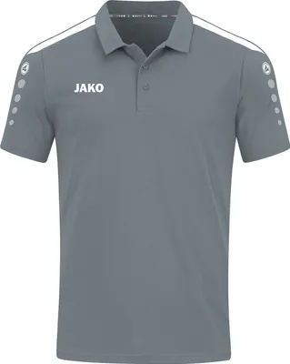 Image de JAKO Polo Power unie, Couleur:gris pierre, Taille:XXL