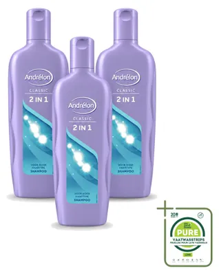 Obrázek produktu pro 3 balení šamponu Andrélon 2 v 1 - 450 ml - velká balení - 3 kusy