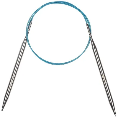 Productafbeelding van Breinaald voor dikke wol, 100 cm lang, 7,0 mm dik, van roestvrij staal, met flexibel kabel, geschikt voor dekens en grote projecten