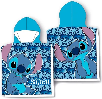 Produktbild von Disney Mikrofaser-stich-poncho Blau  Blau One Size