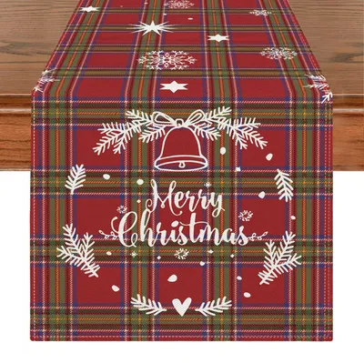 Produktbild von Weihnachtlicher Tischläufer für die Tischdekoration zu Weihnachten Rot 40x140 cm