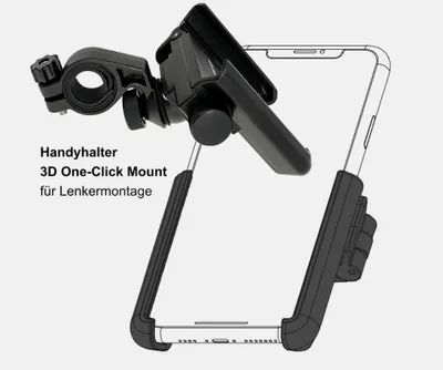Zdjęcie produktu dla Nc-17 Connect 3d uniwersalny uchwyt na telefon na kierownicę w wersji 2 czarny czarny jeden rozmiar