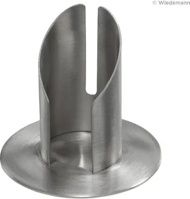 Produktbild von Kerzenleuchter silberfarben, für Kerzen D 4cm, satiniert, mi Dorn, (Alternative 503011.27)