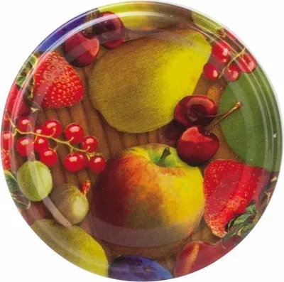 Produktbild von Ersatzdeckel 10-tlg., Obstdekor, TO: 63