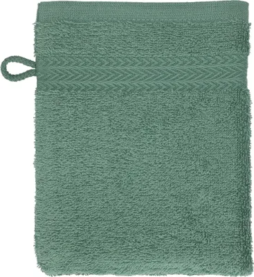 Produktbild von Betz Waschhandschuh 16x21 cm PREMIUM 100% Baumwolle  Farbe: tannengrün