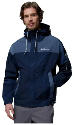 Produktbild von Schuhe Columbia Chaqueta con capucha Columbia Challenger II Windbreaker azul noche für Herren