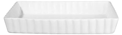 Image de ASA, grand plat rectangulaire blanc, dimensions : 34,5 x 21 x ,5 x 5,5 cm