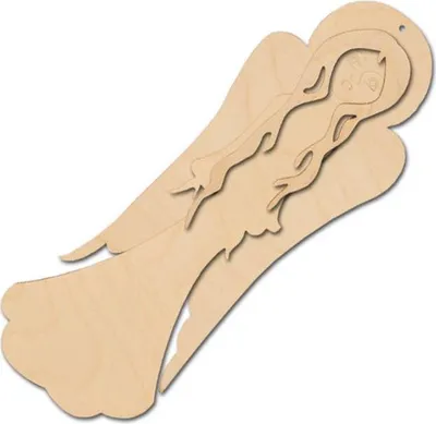 Image de Ange en bois 26cm 3in1 Décor