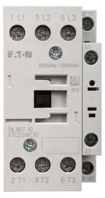 Produktbild von Leistungsschütz 17A 3P 110V AC 1Z 0R DILM17-10 (110V50HZ,120V60HZ) 277001