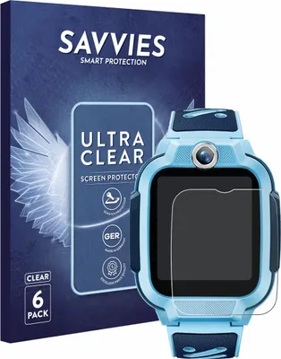 Produktbild von 6x Für Imoo Watch Phone Z3 Schutzfolie Savvies Displayschutz Display Schutz Folie Klar Transparent