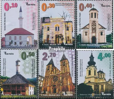 Produktbild von Briefmarken Bosnien-Herzegowina 2014 Mi 647-652 (kompl.Ausg.) postfrisch Sakralbauten