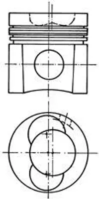 Produktbild von KOLBENSCHMIDT 93137600 Kolben für MAN L 2000 für ERF ECM