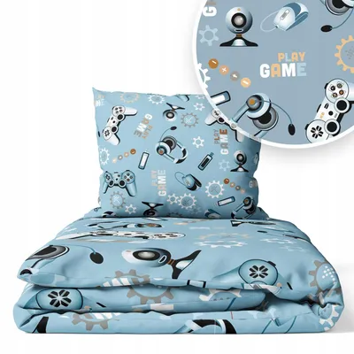 Produktbild von Kinderbettwäsche 90x120 Baumwolle Baby Bettwäsche Set 90x120 + 40x60 Kissenbezug Jungen & Mädchen Kleinkind Bettbezug