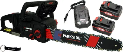 Produktbild von Akumulatorowa pilarka łańcuchowa PARKSIDE PERFORMANCE® 40V PPKSA 40-Li B2 (z akumulatorami 2x4ah) + brelok HEADNMORE® w zestawie HEADNMORE®