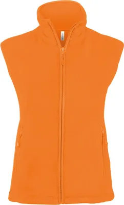 Produktbild von Kariban Damen Fleece Jacke Weste Micro Fleece-Weste Bodywarmer Fleece, Größe:4XL, Farbe:Orange