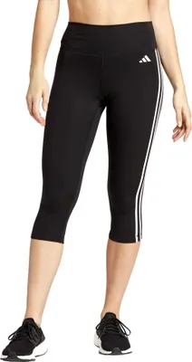 Produktbild von adidas 3/4 Leggings Damen im 3 Streifen Design, Farbe:Schwarz, Größe:L