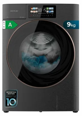 Obrázok produktu pre Cecotec Bolero DressCode 9950 Autodose Inverter 3D Steel A, Predné plnenie, 9 kg, C, 76 dB, 1400 ot/min, A