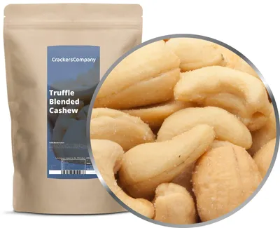Produktbild von CrackersCompany Trüffel-Cashews (Truffle Blended Cashew), ZIP-Beutel 600 g