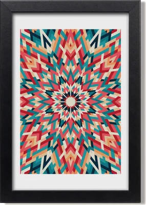 Produktbild von Bild 20x30 MDF-Rahmen, Wandkunst Kaleidoskop